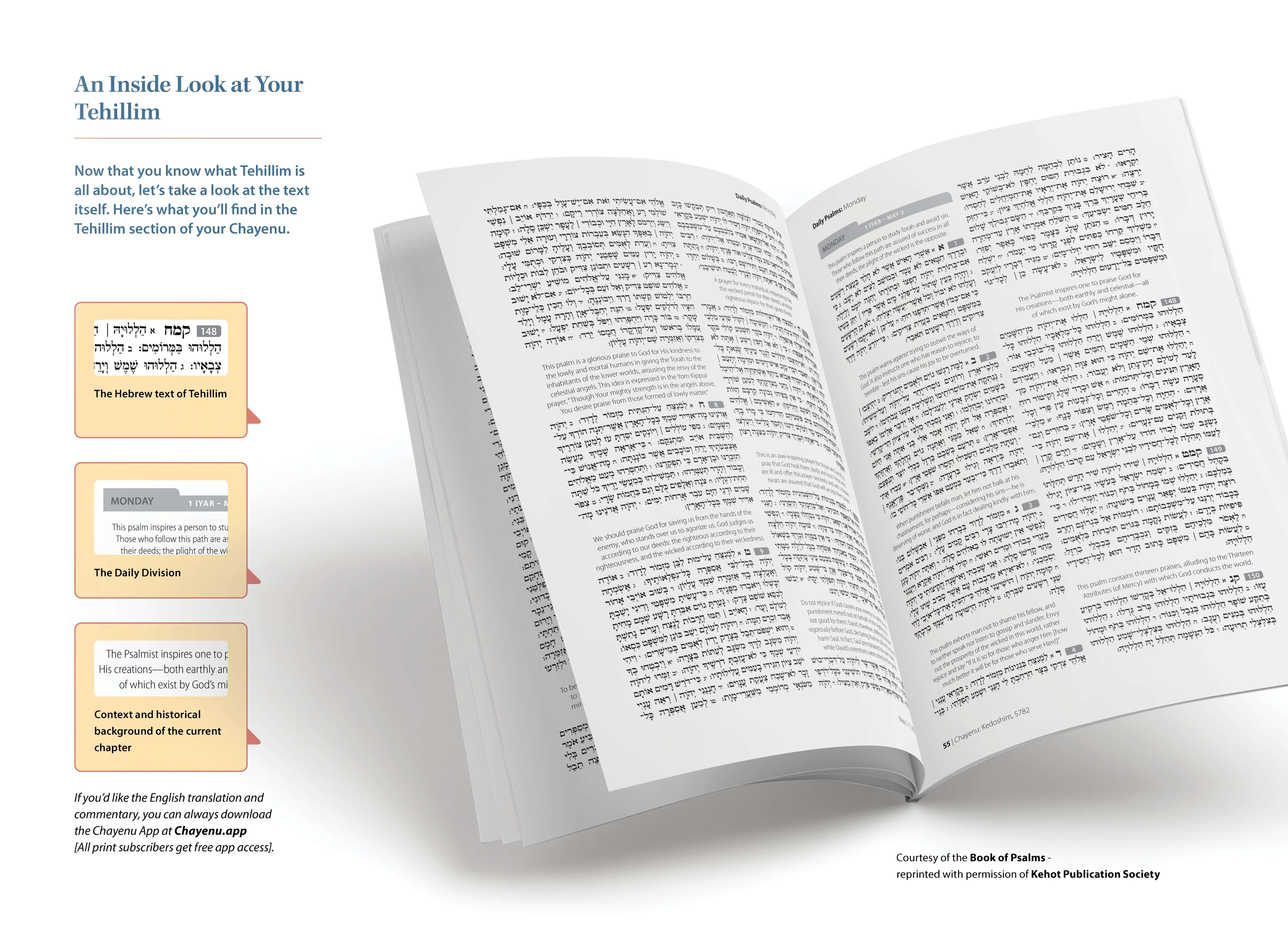 Tehillim Chayenu companion booklet